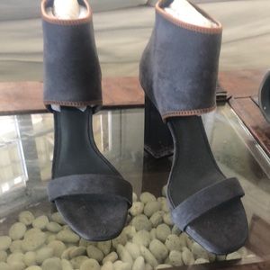 Pedro Singapore glass platform suede glass heel